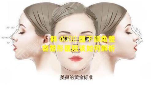 韩 💐 国下颌角整容整形医院该如何解析